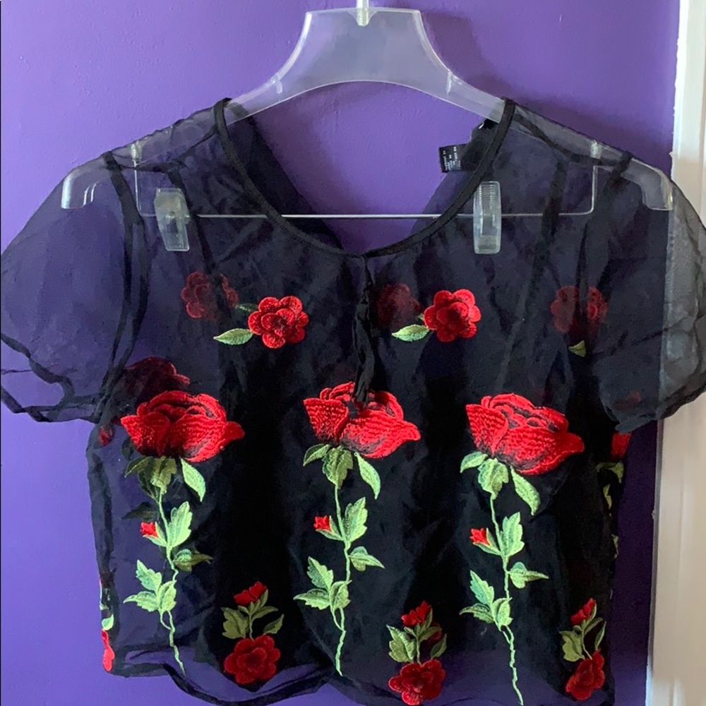 A floral top from Forever 21